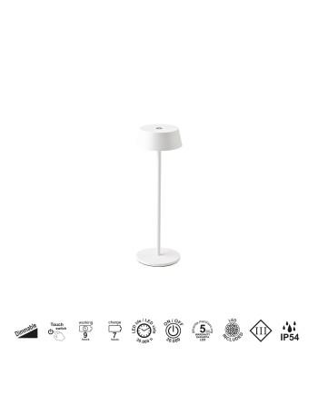 K4 * FAROL BLANCO EXTERIOR PORTATIL LED IP54 3000K